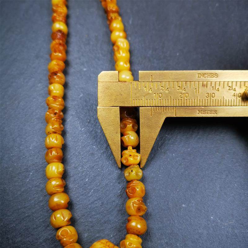 7mm Yak Bone Mala,66cm - Gandhanra-ART