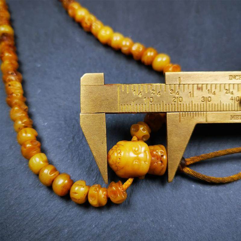 7mm Yak Bone Mala,66cm - Gandhanra-ART