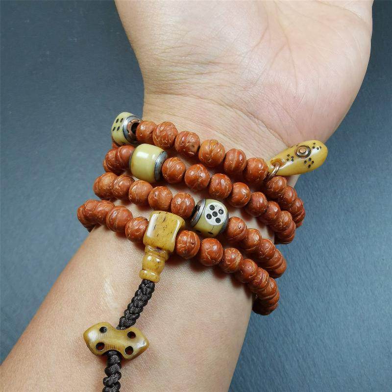 Old Bodhi Beads Mala - Gandhanra-ART