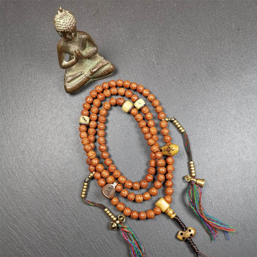 Old Bodhi Beads Mala - Gandhanra-ART