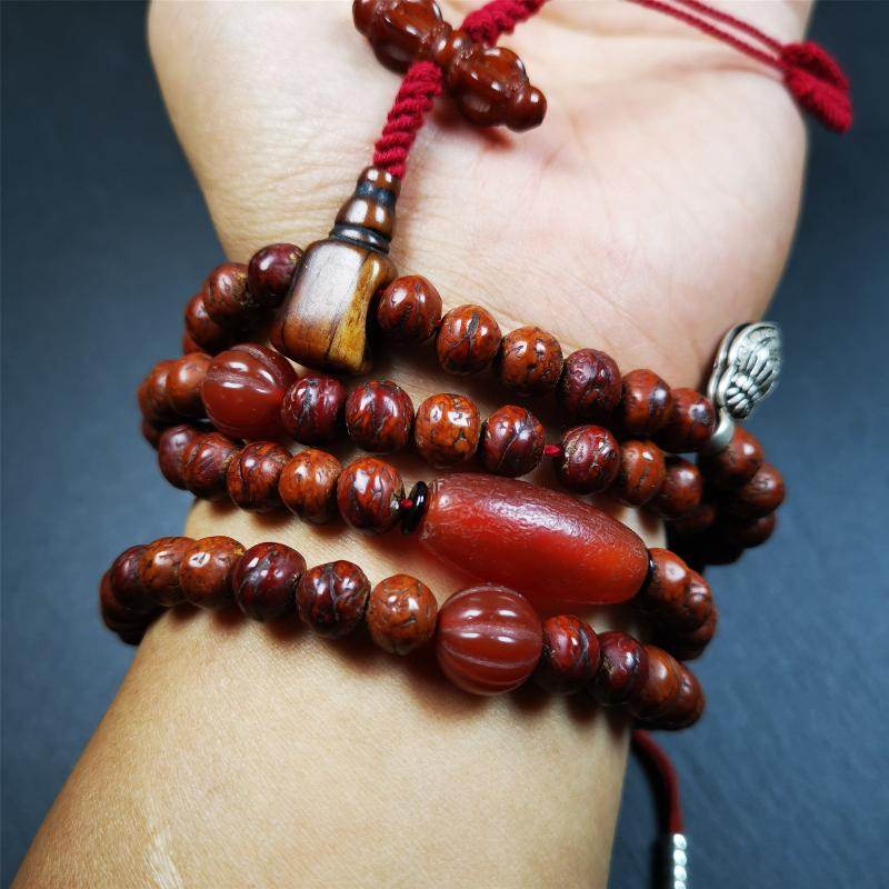 Old Bodhi Beads Mala - Gandhanra-ART