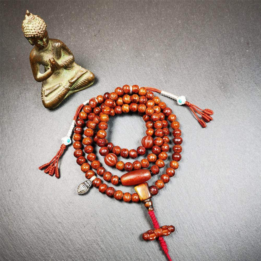 Old Bodhi Beads Mala - Gandhanra-ART