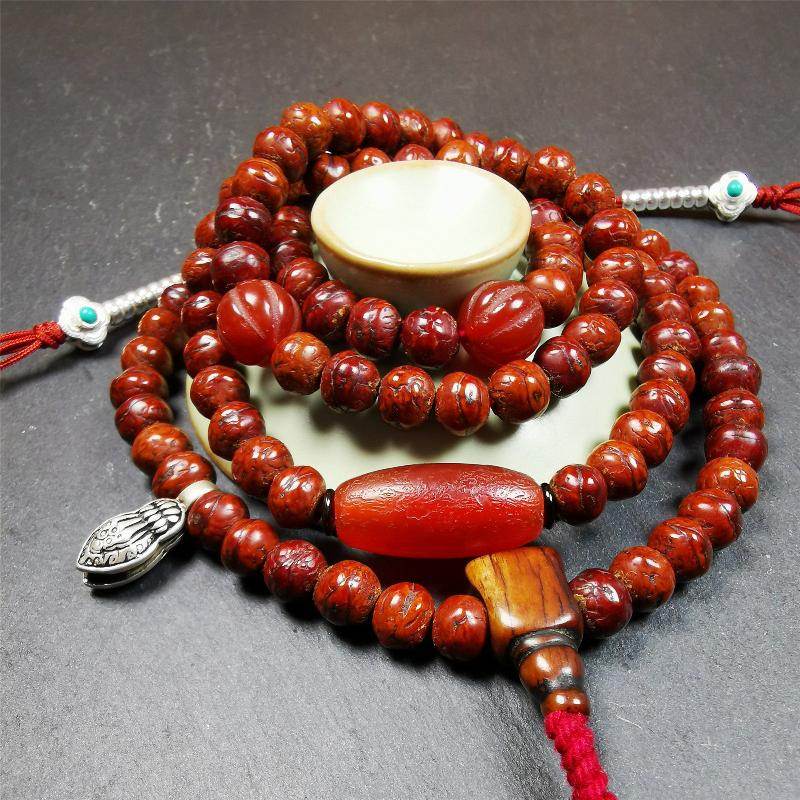 Old Bodhi Beads Mala - Gandhanra-ART