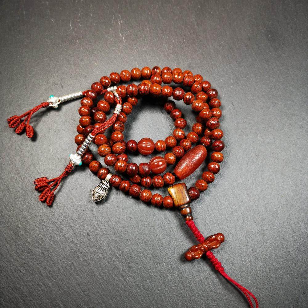 Old Bodhi Beads Mala - Gandhanra-ART