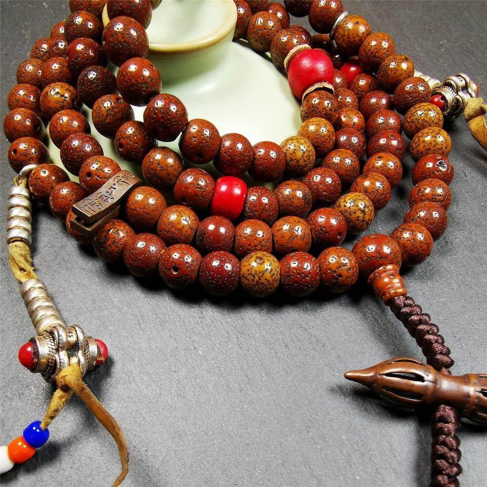 Old Lotus Seed Mala - Gandhanra-ART