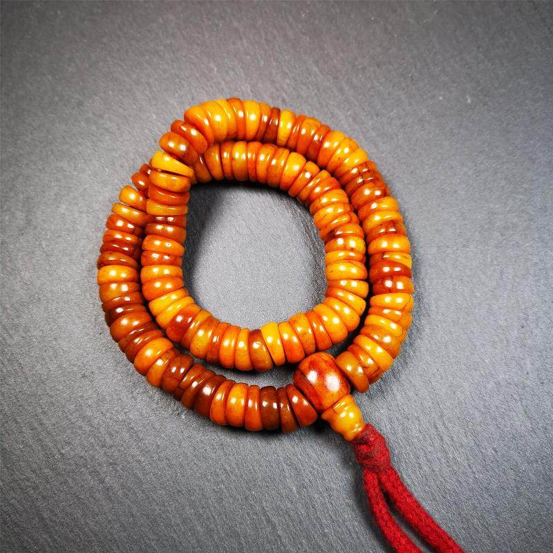 Old Yak Bone Mala - 11mm - Gandhanra-ART