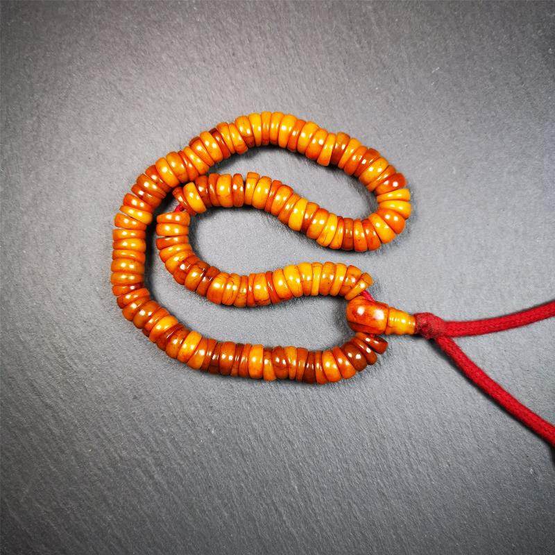 Old Yak Bone Mala - 11mm - Gandhanra-ART