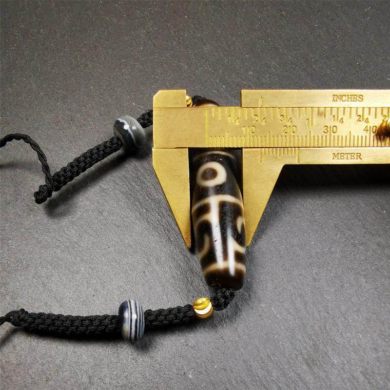 Guru Rinpoche's Ritual Paraphernalia Dzi Bead Necklace - Gandhanra-ART