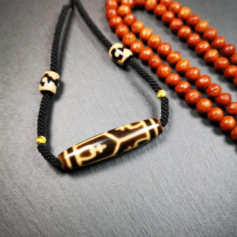 Treasure Vase Dzi Bead Necklace - Gandhanra-ART