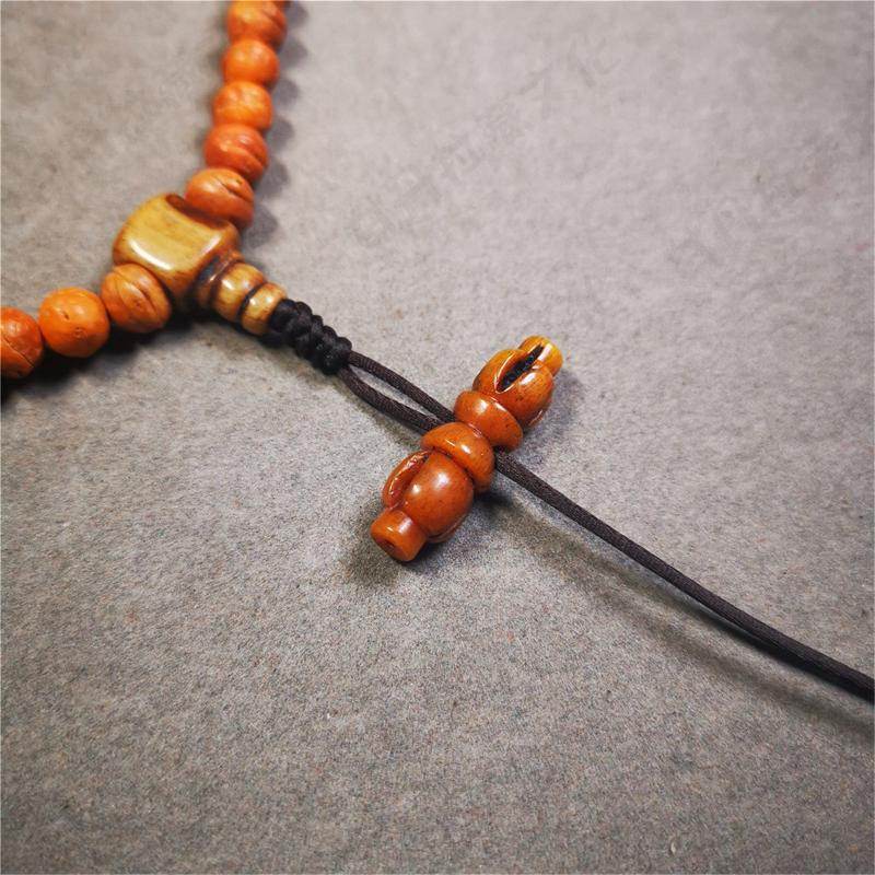 Bone Carved Vajra Bell Pendant - Gandhanra-ART