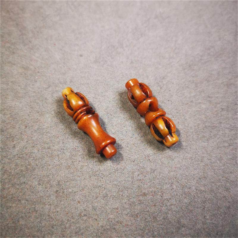 Bone Carved Vajra Bell Pendant - Gandhanra-ART