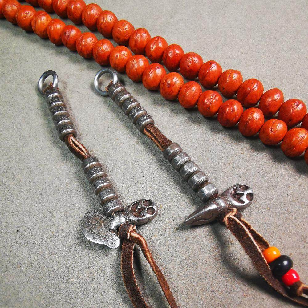 5mm Cold Iron Prayer Bead Counters for 8-15mm Mala - Gandhanra-ART