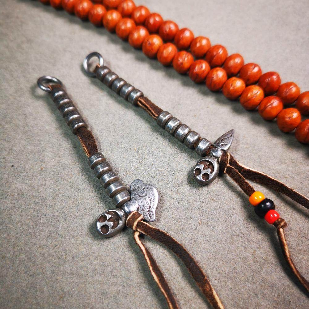 5mm Cold Iron Prayer Bead Counters for 8-15mm Mala - Gandhanra-ART