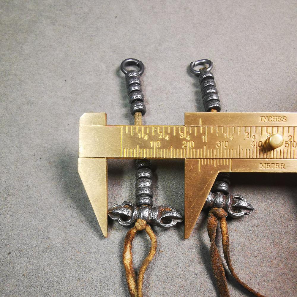 6mm Cold Iron Bead Counters with Dorje and Bell Pendant