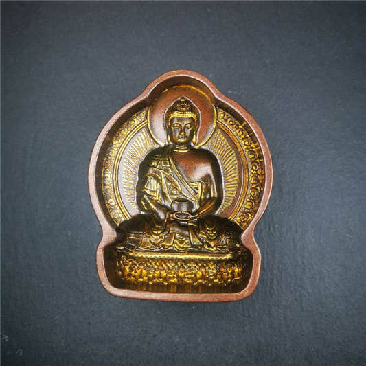 Amitabha Tsa Tsa Mold - Tibetan tsa tsa mold, detailed view