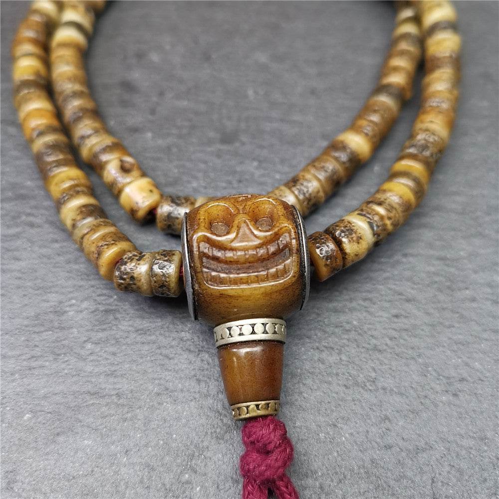 Old Kapala Skull Bone Mala - Gandhanra-ART