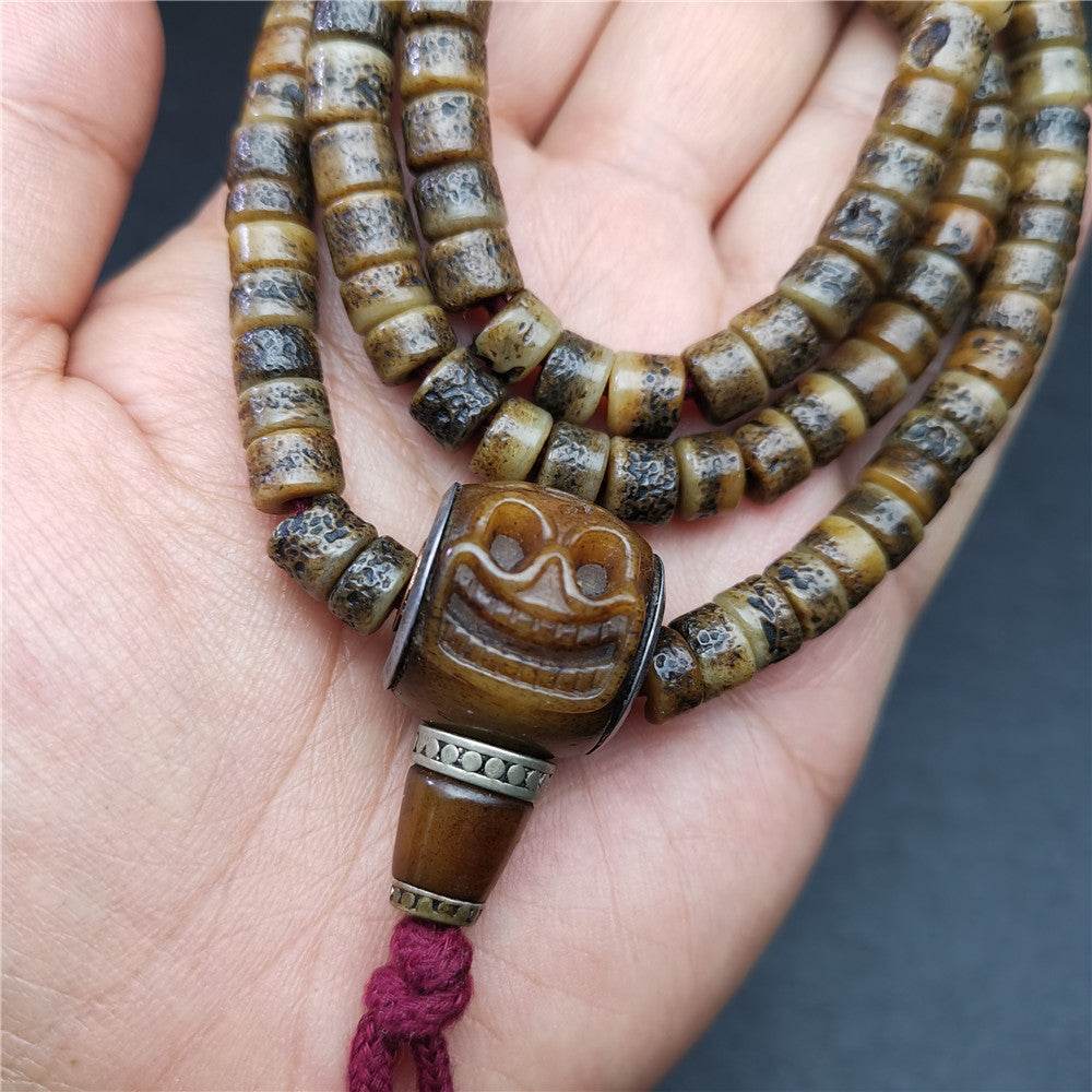 Old Kapala Skull Bone Mala - Gandhanra-ART
