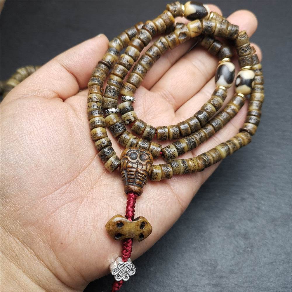 Old Kapala Skull Bone Mala - Gandhanra-ART
