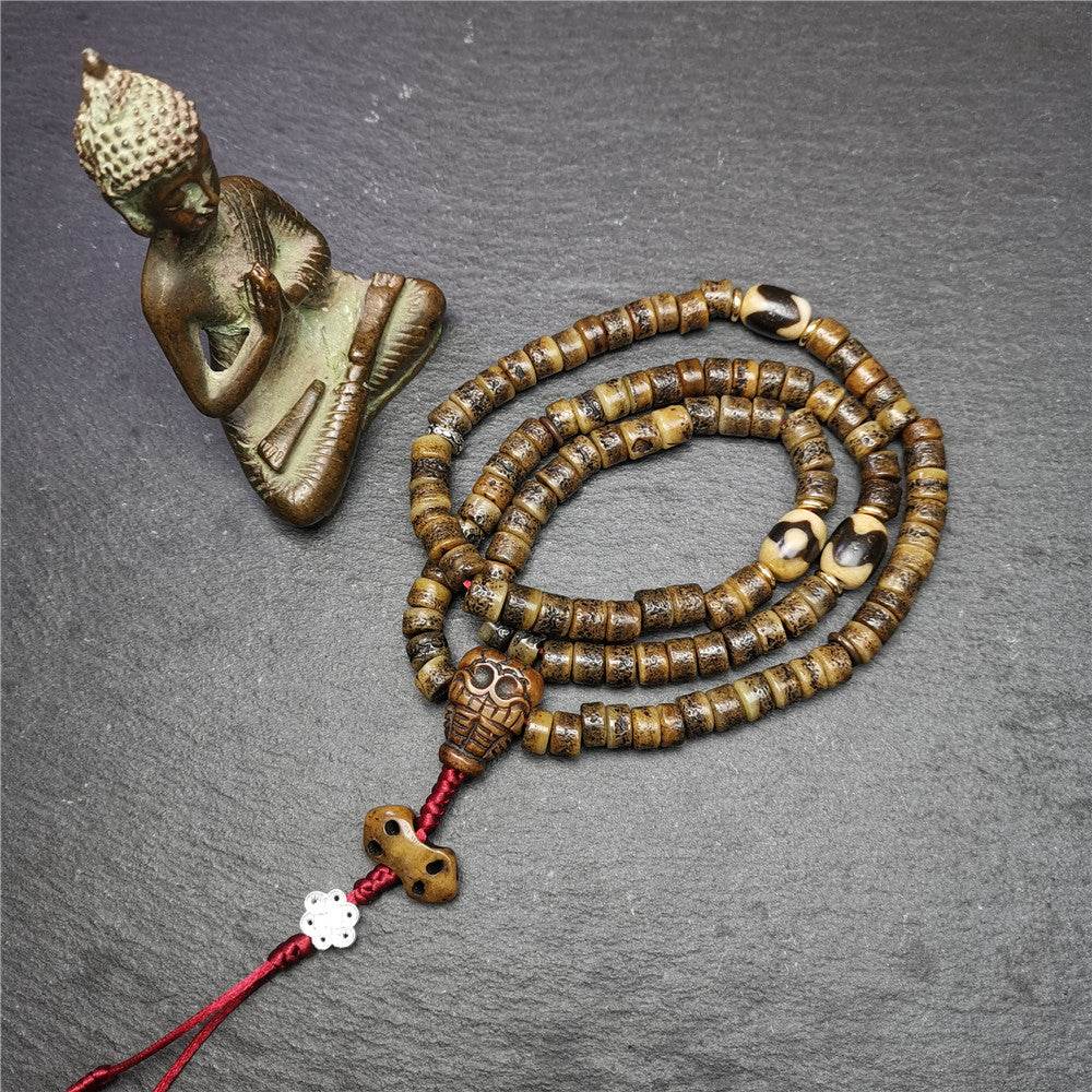 Old Kapala Skull Bone Mala - Gandhanra-ART