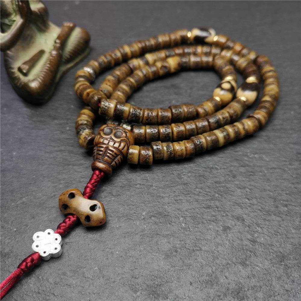 Old Kapala Skull Bone Mala - Gandhanra-ART