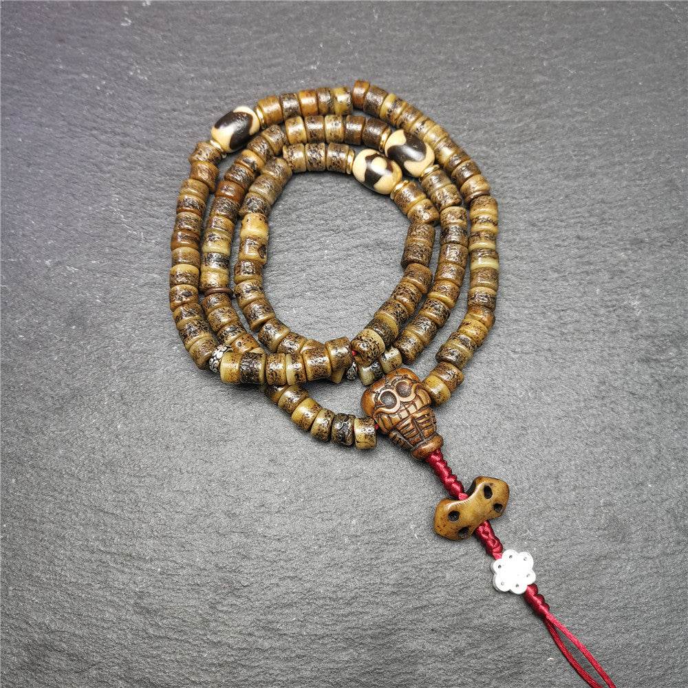 Old Kapala Skull Bone Mala - Gandhanra-ART