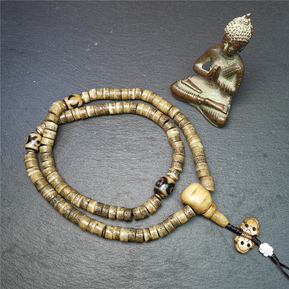 Old Kapala Skull Bone Mala - Gandhanra-ART