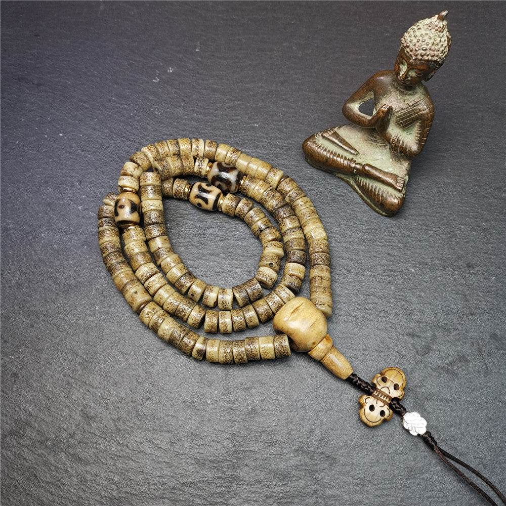 Old Kapala Skull Bone Mala - Gandhanra-ART