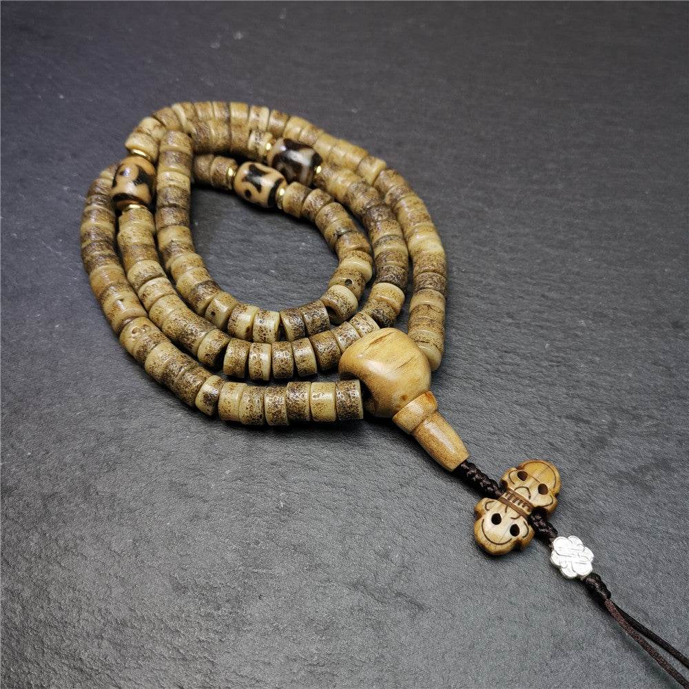 Old Kapala Skull Bone Mala - Gandhanra-ART