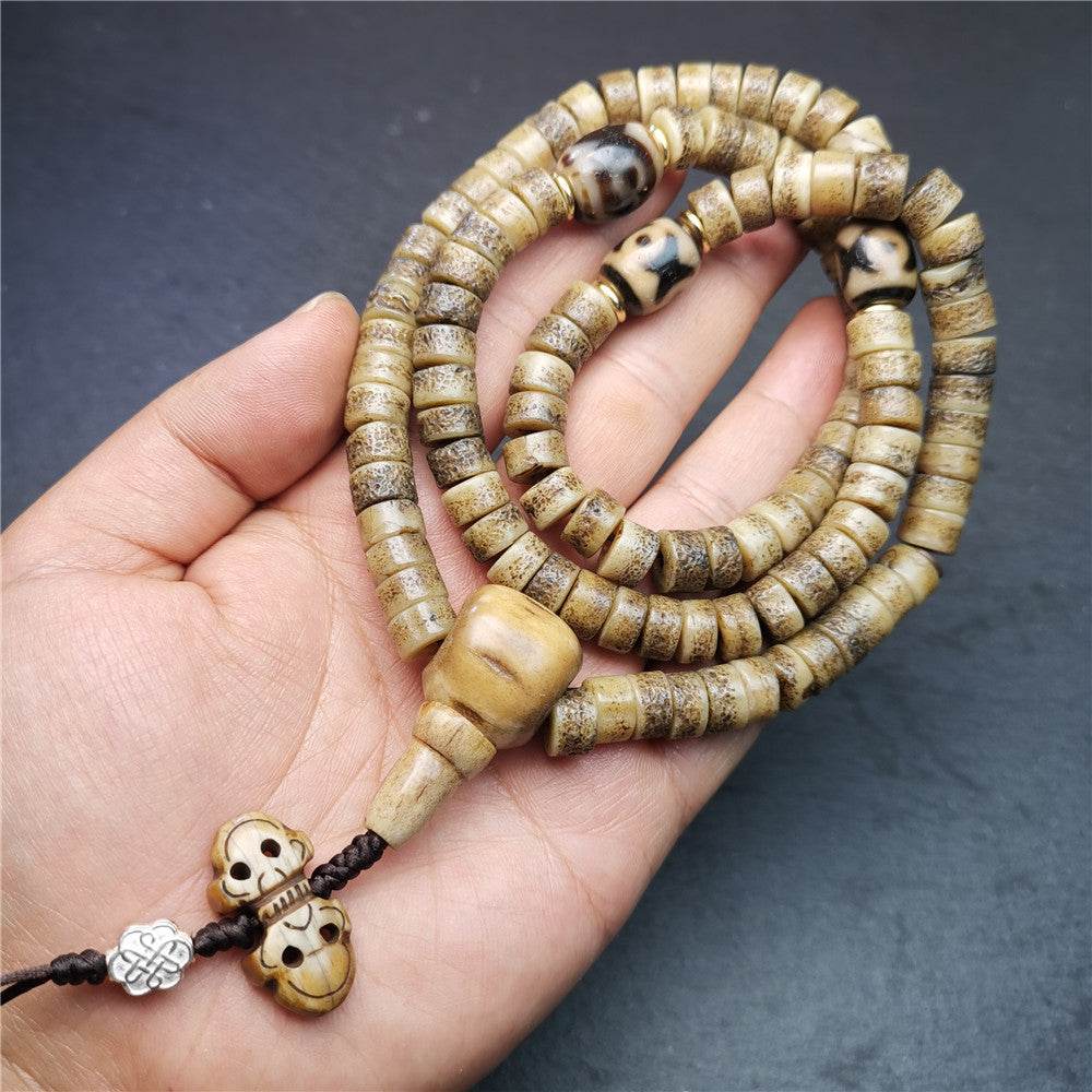 Old Kapala Skull Bone Mala - Gandhanra-ART