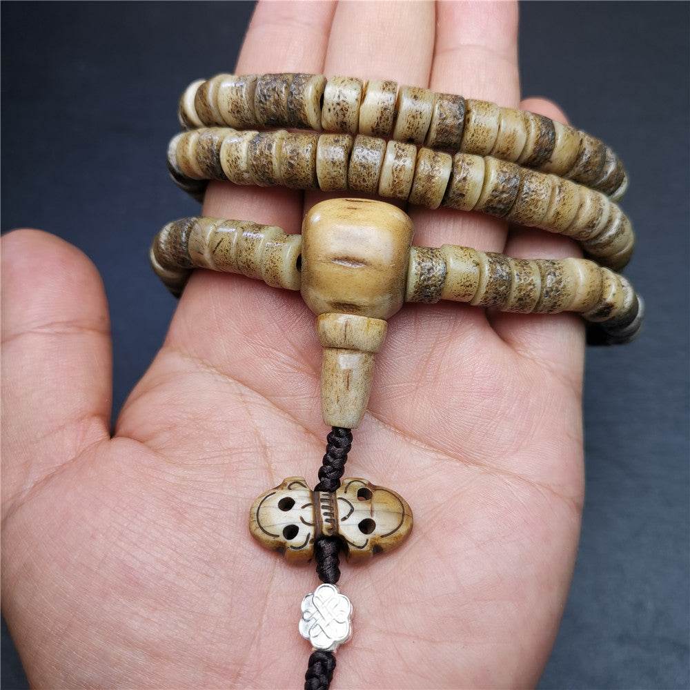 Old Kapala Skull Bone Mala - Gandhanra-ART