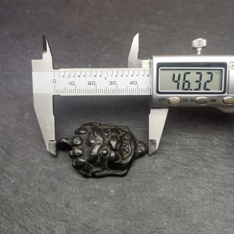Gandhanra Antique Tibetan Buddhism Thokcha Amulet,Mahakala Pendant,1.8" × 1.2"