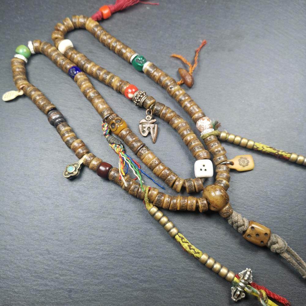 Old Kapala Skull Bone Mala - Gandhanra-ART