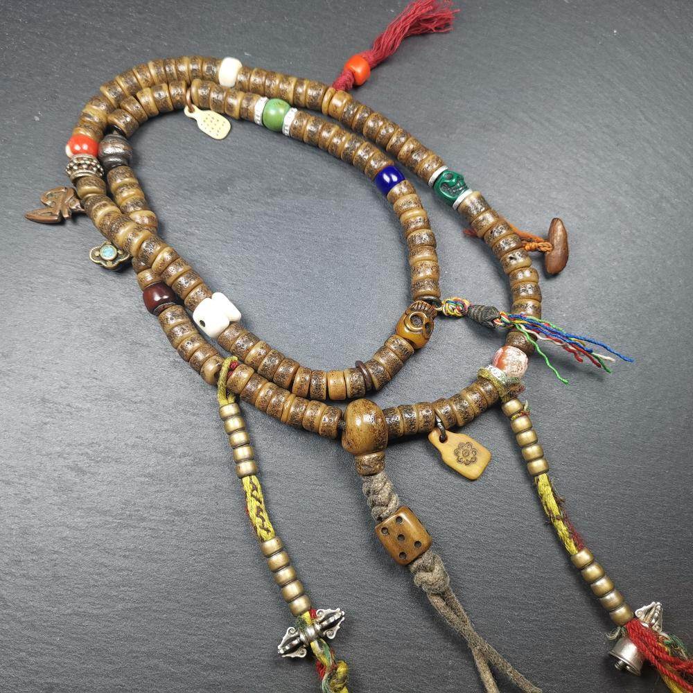 Old Kapala Skull Bone Mala - Gandhanra-ART