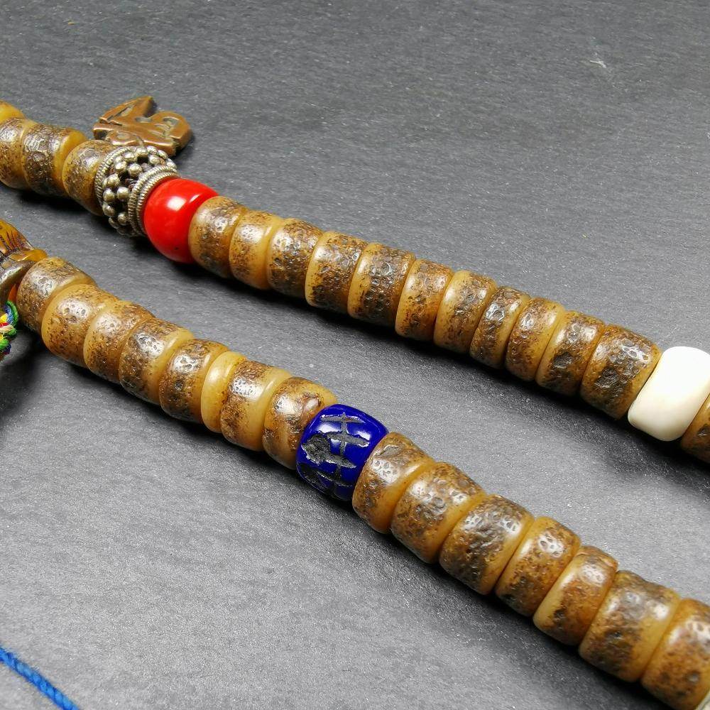 Old Kapala Skull Bone Mala - Gandhanra-ART
