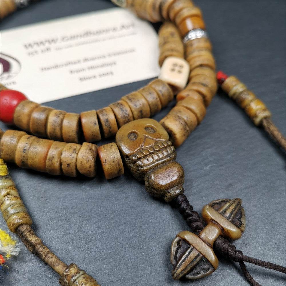 Old Kapala Skull Bone Mala - Gandhanra-ART