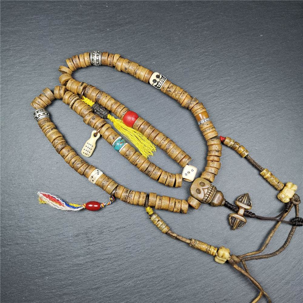 Old Kapala Skull Bone Mala - Gandhanra-ART