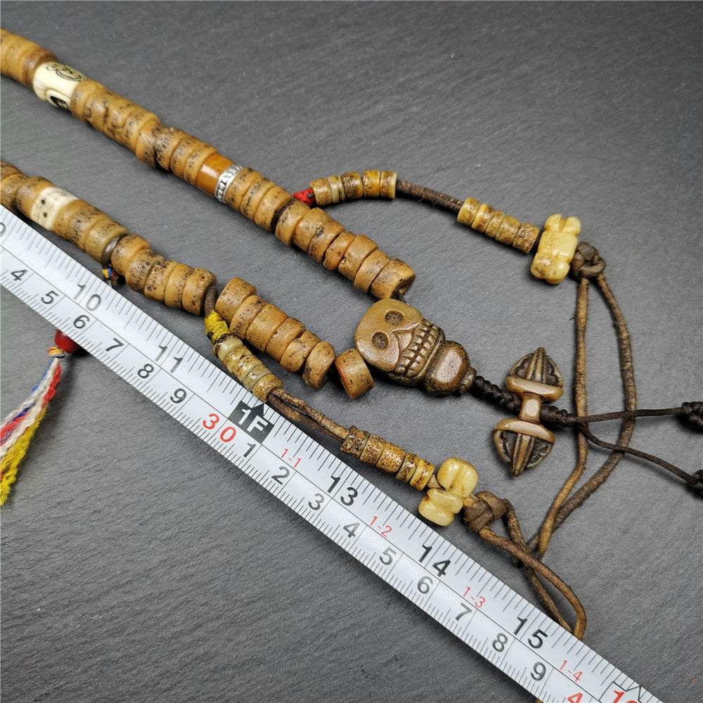 Old Kapala Skull Bone Mala - Gandhanra-ART