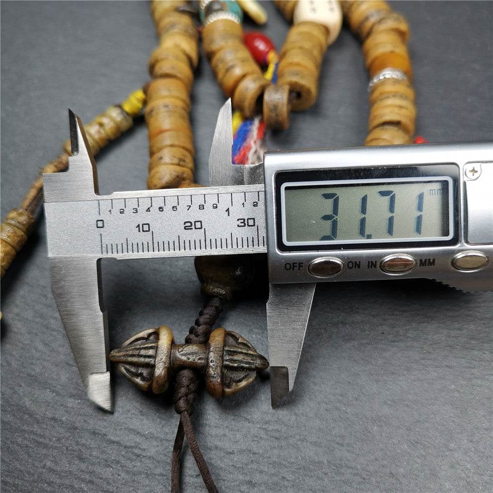 Old Kapala Skull Bone Mala - Gandhanra-ART