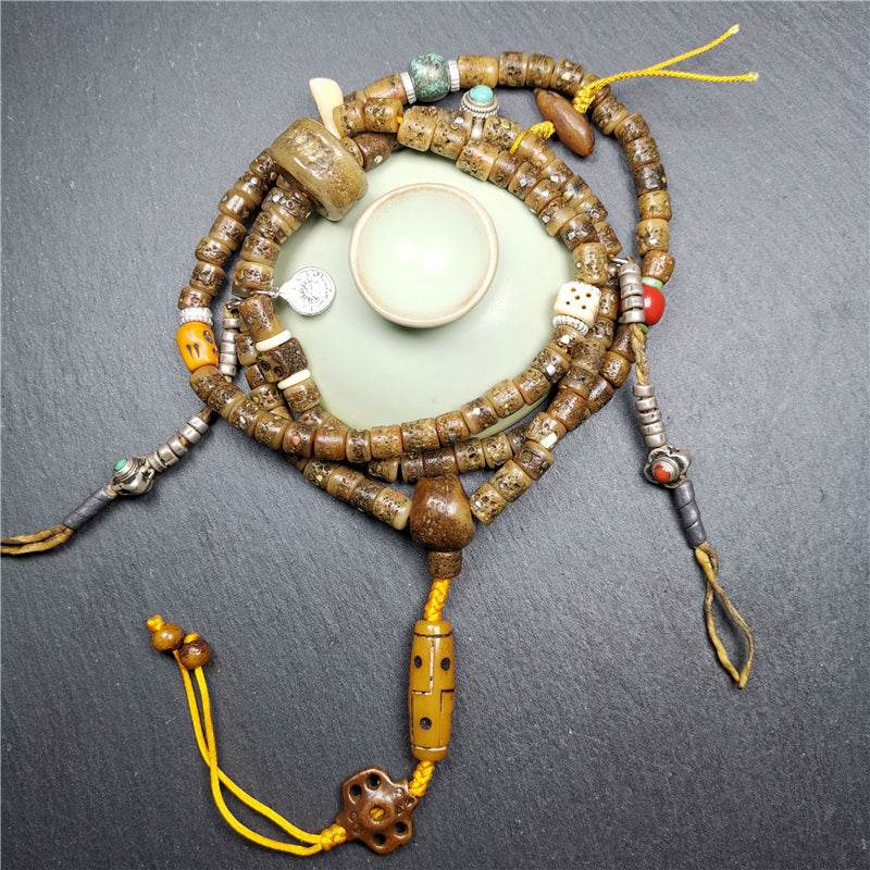 Old Kapala Skull Bone Mala - Gandhanra-ART