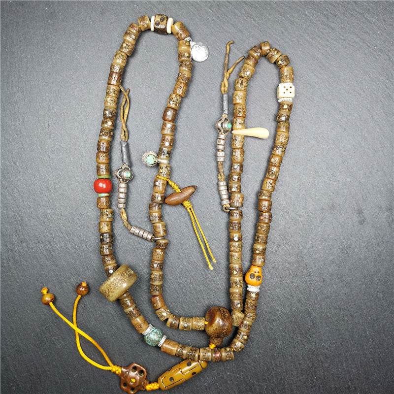 Old Kapala Skull Bone Mala - Gandhanra-ART