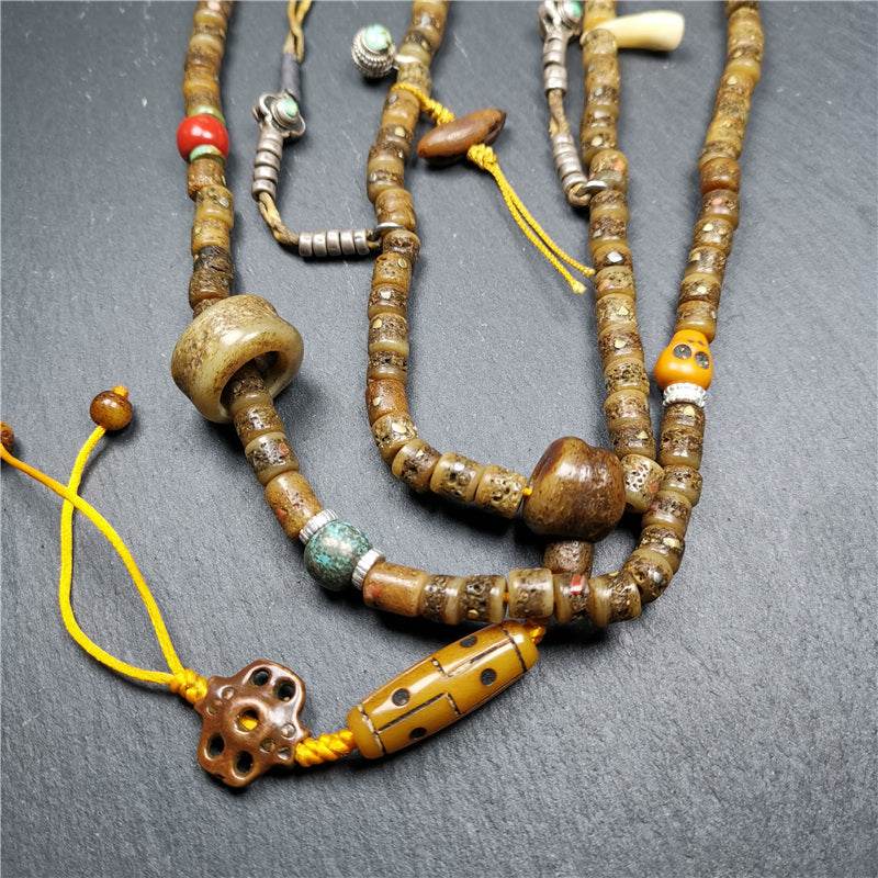 Old Kapala Skull Bone Mala - Gandhanra-ART