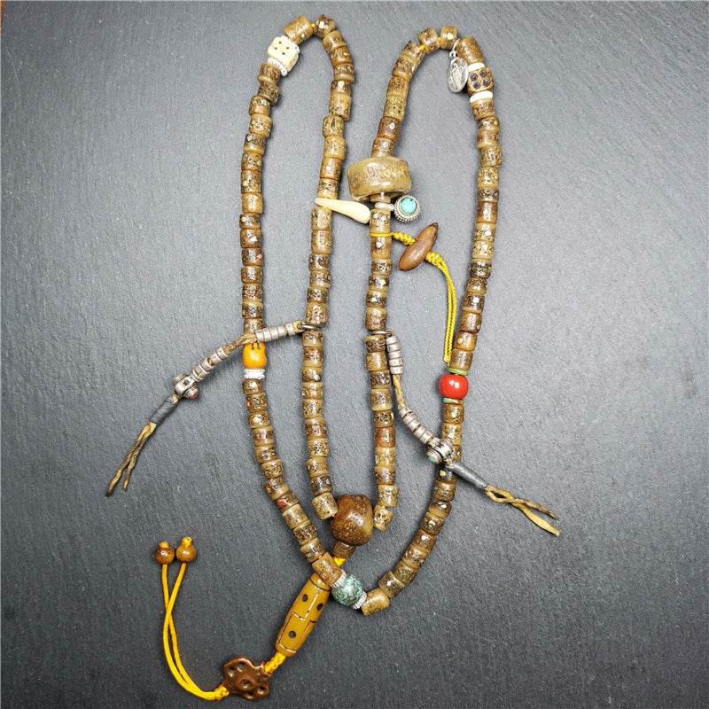 Old Kapala Skull Bone Mala - Gandhanra-ART
