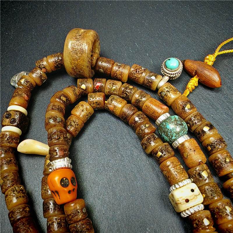 Old Kapala Skull Bone Mala - Gandhanra-ART