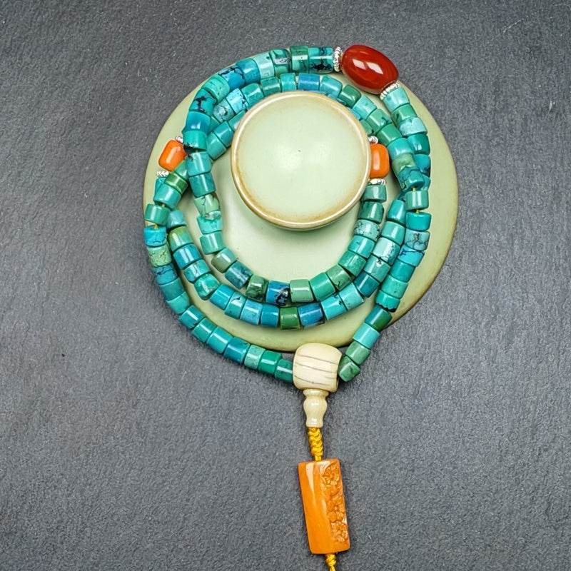 6mm Turquoise Wrist Mala - Gandhanra-ART
