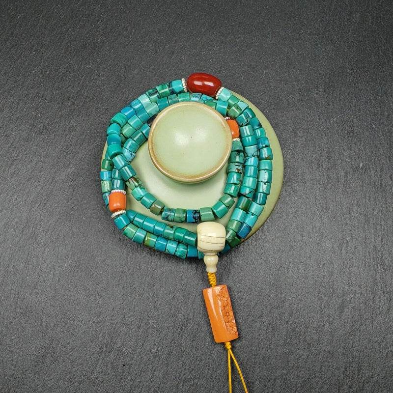 6mm Turquoise Wrist Mala - Gandhanra-ART