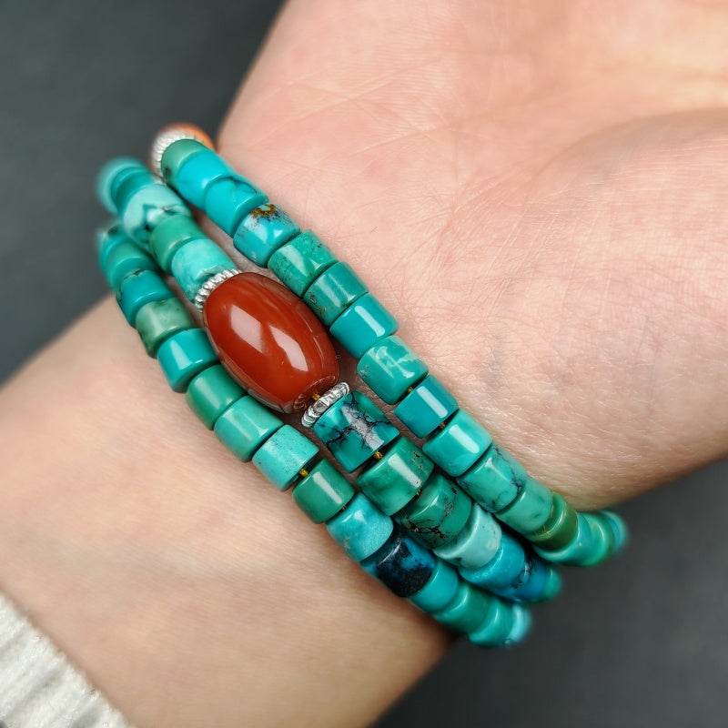 6mm Turquoise Wrist Mala - Gandhanra-ART