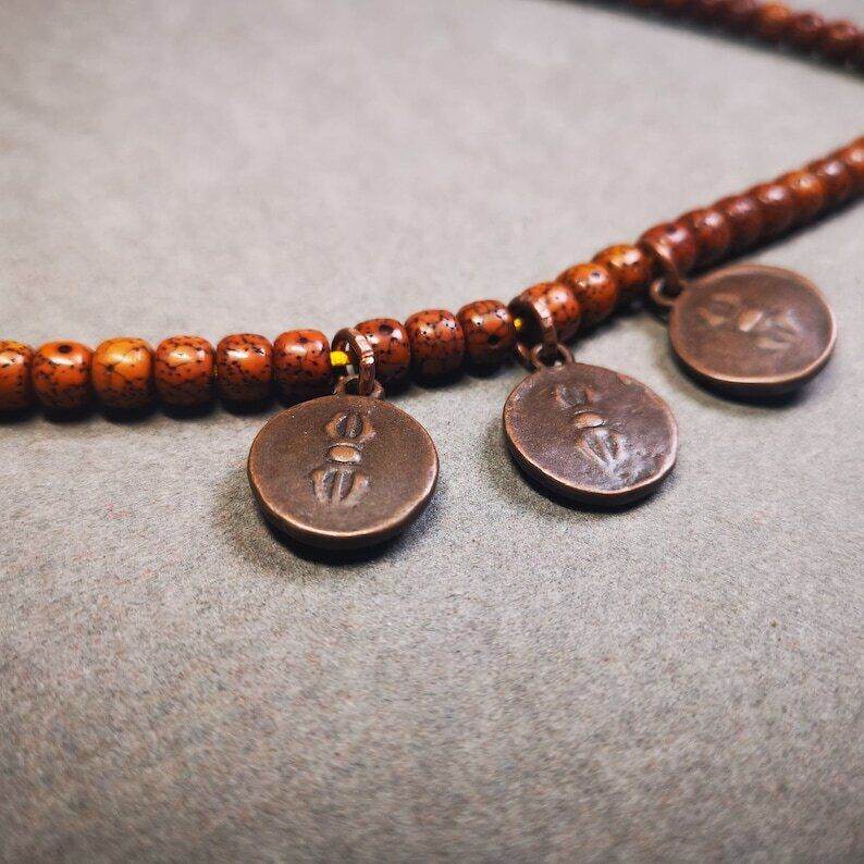 Mala Amulet,Small Shakyamuni,Chenrezig,Jambhala Pendant for Prayer Beads - Gandhanra-ART