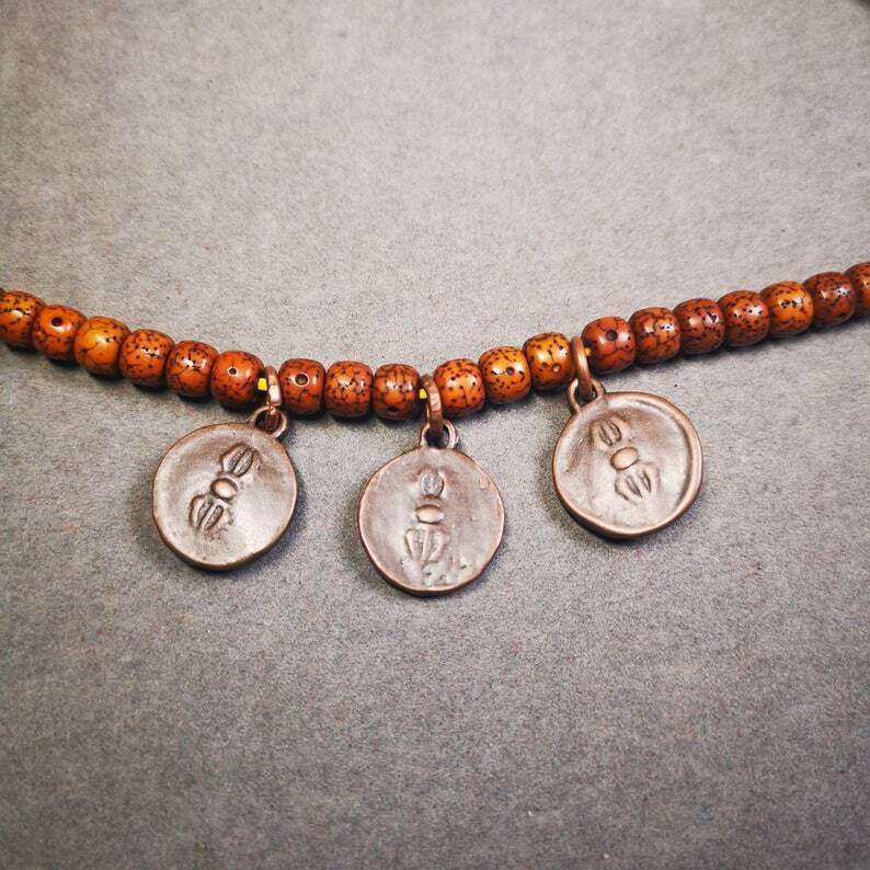 Mala Amulet,Small Shakyamuni,Chenrezig,Jambhala Pendant for Prayer Beads - Gandhanra-ART