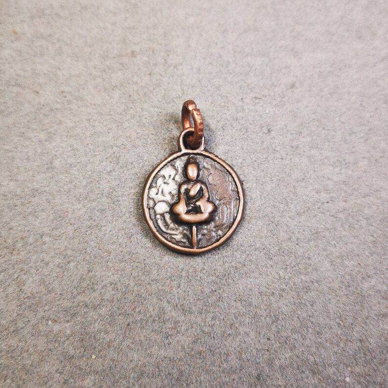 Mala Amulet,Small Shakyamuni,Chenrezig,Jambhala Pendant for Prayer Beads - Gandhanra-ART