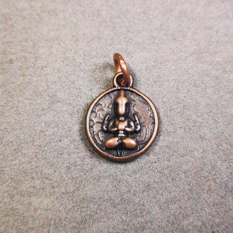 Mala Amulet,Small Shakyamuni,Chenrezig,Jambhala Pendant for Prayer Beads - Gandhanra-ART